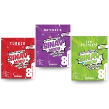 Pruva Akademi 8. Sınıf Türkçe - Matematik - Fen Bilgisi Branş Denemeleri 3'lü Set