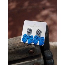 Miu Miu Miumiukids Kadın Özel Mavi Kurdele Küpe