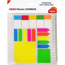 Noki Yapışkanlı Not Kağıdı Memo Combo 6