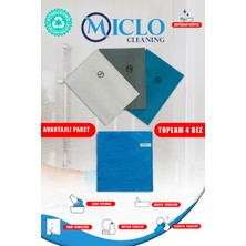 Miclo Microfiber Bez 3'lü ve Miclo Yer Bezi