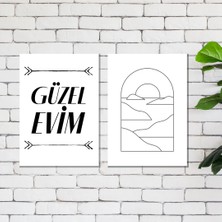 Fatofotofan Minimalist Temalı 2'li Poster Çerçevesiz A4 Ebat