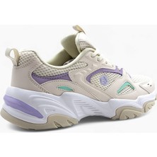 Hammer Jack Dareo Memory Foam Bej Renk Kadın Yürüyüş Sneaker Spor Ayakkabı H24034Z