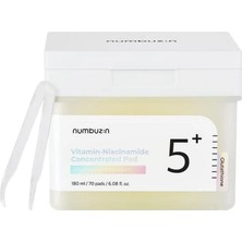 Numbuzin No.5 Vitamin-Niacinamide Concentrated Pad - Cilt Tonunu Eşitleyen, Leke Karşıtı, Aydınlatıcı Ped 180 ml