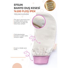 Banyo Duş Kesesi Peeling Eldiveni %100 Floş Ipek Kadınlar Için, Premium Kese, Hamam Kesesi,pembe