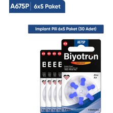 Biyotron Premium A675P Koklear Implant Pili 6x5 (30 Adet)