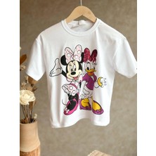 Miniko Kids Kız Çocuk Mickey Modelli Pamuk Tişört