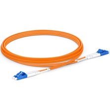 Evlere Kadar Fiber Fiber Optik Patch Cord Lc/pc-Lc/pc, Mm, Dx 50/125,(OM2),LS0H | (1 Metre)