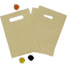Repro Design 25X35 Bej Hediyelik Lüks El Geçme Poşet 10 Adet