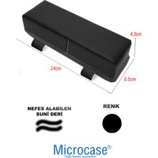 Microcase 3D Ortopedik Oto Araç Oyuncu Koltuk Kol Dayama Padi 2 Adet AL4338 Siyah