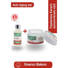 Dermopoint Yaşlanma Karşıtı 2'li Onarıcı Bakım Seti | Anti-Aging Serum + Anti-Aging Günlük Krem