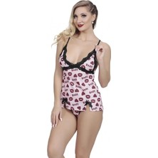 Sialess Lingerie Özel  Fantazi Şort Gecelik Takım G-5005