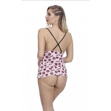 Sialess Lingerie Özel  Fantazi Şort Gecelik Takım G-5005