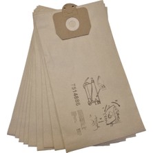 Populer Taski Kahverengi Vento 15 Uyumlu Süpürge Kağıt Toz Torbası (10 Adet)