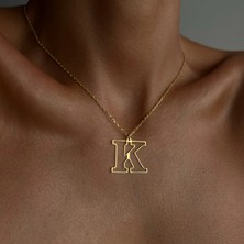 Emren Jewelry Kişiye Özel Harf Kolye 925 Ayar Gümüş