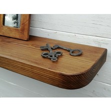 Yggdrasil Home Decor Dekoratif Doğal Ahşap Tek’li  Dresuar  35X20X4 cm (Gizli Aparatlı Raf)