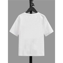 Hanclo Unısex Rahat Kalıp Pamuklu Havalı Kedicik Baskılı Çocuk T-Shirt