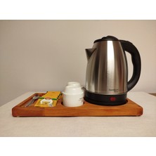 AR&MA WOOD 1 Adet Kettle Sunum Tepsisi, Otel Sunum Tepsisi, Fincan Çay Altlığı, Ketıl Sunumluk, Kayın