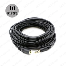 BK Teknoloji 3.5 mm Gold Stereo Aux Ses Uzatma Kablosu Erkek-Dişi 10 Metre