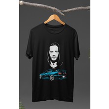 Fuddy Moda  Paul Walker Baskılı T-Shirt, Hızlı ve Öfkeli Baskılı Tişört