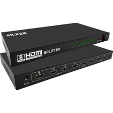 BK Teknoloji Ultra Hd 4KX2K 1 Giriş 8 Çıkış HDMI Splitter HDMI Çoklayıcı