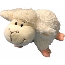 Masal Anlatan Yastık Kuzucuk Temalı Peluş Oyuncak  Yumuşak Malzeme ile Eğlenceli Uyku Arkadaşı