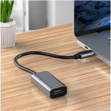 TezMax Type-C To Displayport Adaptör USB C Dp Çevirici Notebook Pc Bilgisayar Uyumlu