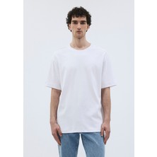 Mavi Dikiş Detaylı Beyaz Premium Basic TIŞÖRT0612150-620