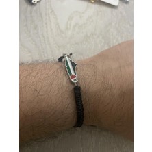 Herşey Nota Filistin Haritası ( Kudüs Palestine ) Metal Bileklik ( Bileğe Göre Ayarlanabilir.