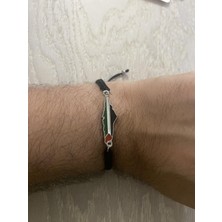 Herşey Nota Filistin Haritası ( Kudüs Palestine ) Metal Bileklik ( Bileğe Göre Ayarlanabilir.