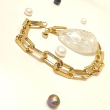 Köşeli Ataç Bileklik Künye 14 Ayar Altın HD VİDEOLU