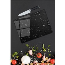 Kurra Store Su Damlacıkları Cam Kesme Tahtası   25 x 35 cm