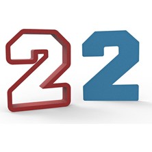 Butedo Büyük Nba 2 Rakam 11CM Kurabiye Kalıbı