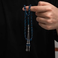 Stil Love Gümüş Püskül Sıkma Kehribar Tesbih