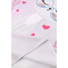 Vevien Home Sevimli Kedi Dijital Baskılı 70X140 cm Çocuk Plaj Havlusu