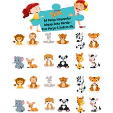 Trendy Toys Eğitici Ahşap Hafıza Eşleştirme Oyunu Animal Memory Game