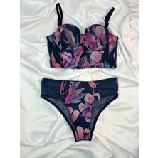 Mugina Allure Navy Blue Büstiyer Takımı