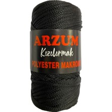 Arzum Kızılırmak Polyester Makrome Ipi 100 gr Siyah