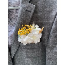 Zb Flowers Damat Yaka Çiçeği Sağdıç Çiçeği,gelin Çiçeği,yaka Çiçeği Broş