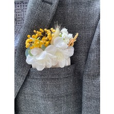 Zb Flowers Damat Yaka Çiçeği Sağdıç Çiçeği,gelin Çiçeği,yaka Çiçeği Broş