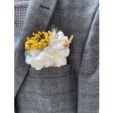 Zb Flowers Damat Yaka Çiçeği Sağdıç Çiçeği,gelin Çiçeği,yaka Çiçeği Broş