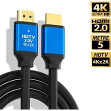 Alfalink Al-Hd4 HDMI To HDMI Metal Altın Uç V2.0 4K HDMI Kablo (4096*2160)