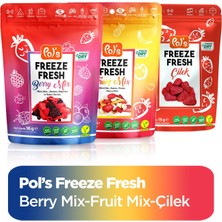 Pol's Freeze Fresh Berry Mix 16 g, Fruit Mix 20 g, Çilek 15 g