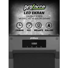 Proforce Sigma Uzaktan Kumandalı Yürüme Bandı LED Ekran, Kolay Kurulum, Katlanabilir, 0-8km/sa