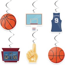 Parti Dükkanım Basketbol Asma Süs 6 Adet