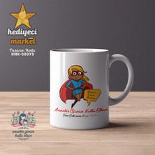 Hediyeci Market Anneler Gününe Özel Beyaz Kupa Bardak - HMK-00075