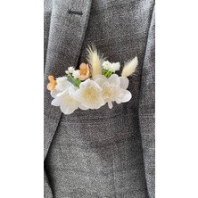 Zb Flowers Damat Yaka Çiçeği Sağdıç Çiçeği,gelin Çiçeği,yaka Çiçeği Broş