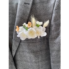 Zb Flowers Damat Yaka Çiçeği Sağdıç Çiçeği,gelin Çiçeği,yaka Çiçeği Broş