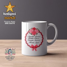 Hediyeci Market Anneler Gününe Özel Beyaz Kupa Bardak - HMK-00078