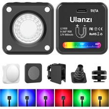 Ulanzi L2 Rgb Cep Fotoğrafçılığı Için LED Video Işığı (Yurt Dışından)