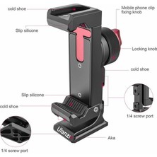 Ulanzi St-27 Metal Telefon Tutucu 3 Soğuk Ayakkabı ile Tripod Montaj (Yurt Dışından)